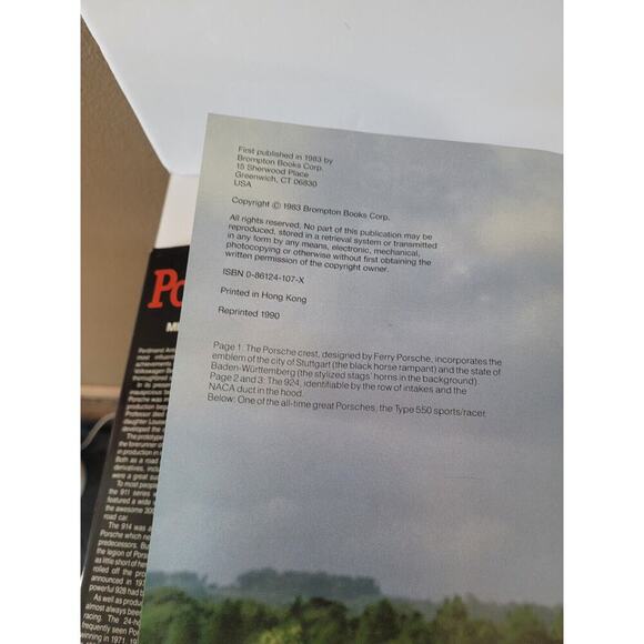 The Classic Porsche Mike McCarthy Hardcover Book 1983 w Dust Jacket Photographic - Picture 4 of 10